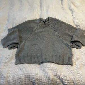 ME+EM Gray Wool and Cashmere Sweater